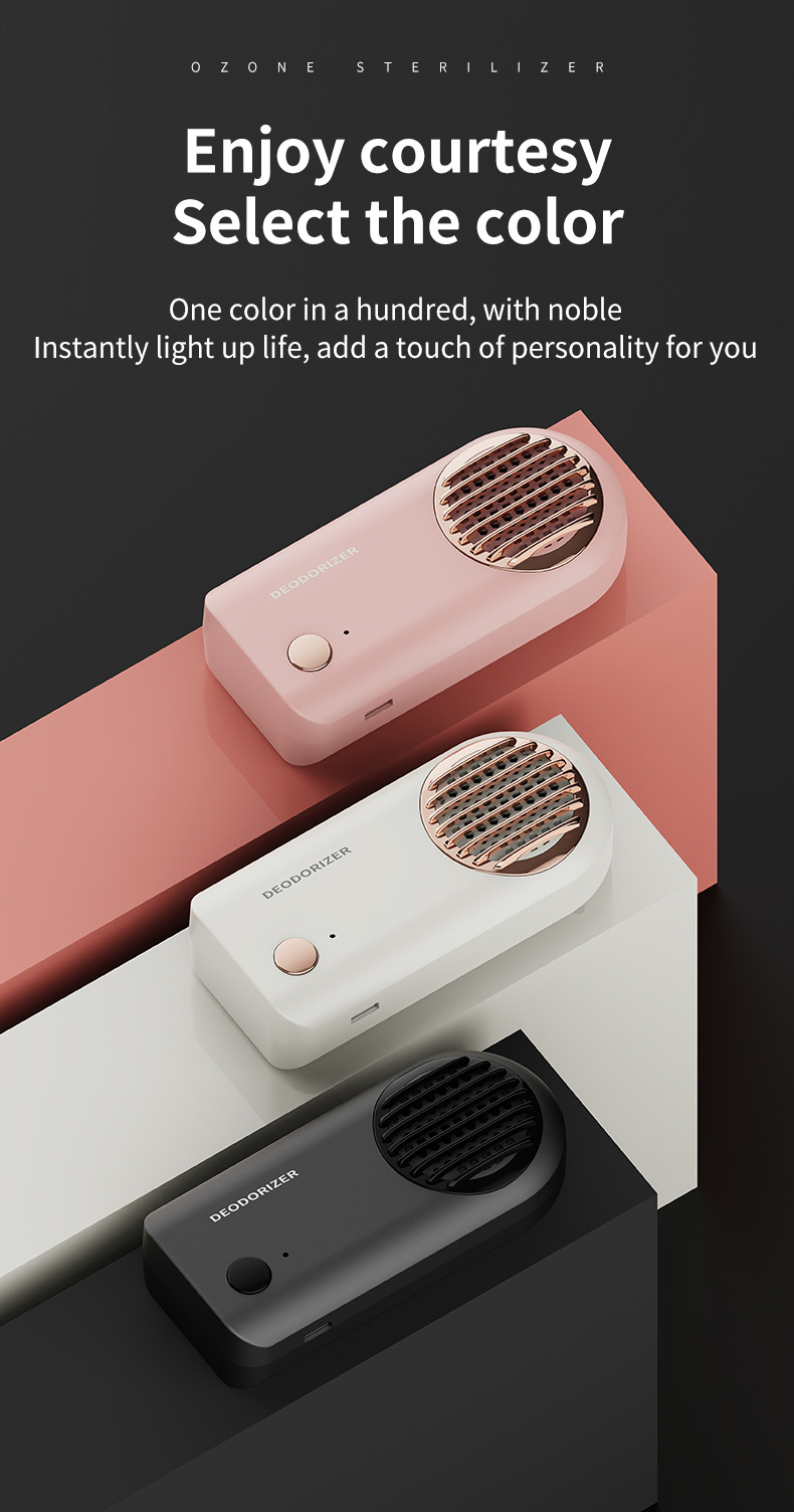 Car purifier deodorizer for the car interior and living room, removes smoke odor, deodorizes and freshens, portable air purifier