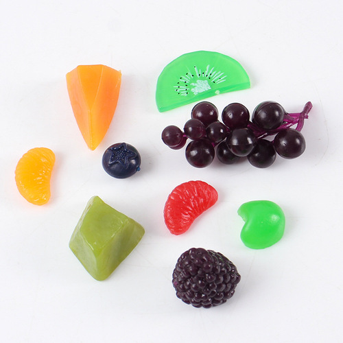 Simulation mini strawberry blueberry cherry grape accessories mini food play DIY handmade dessert cake decoration materials