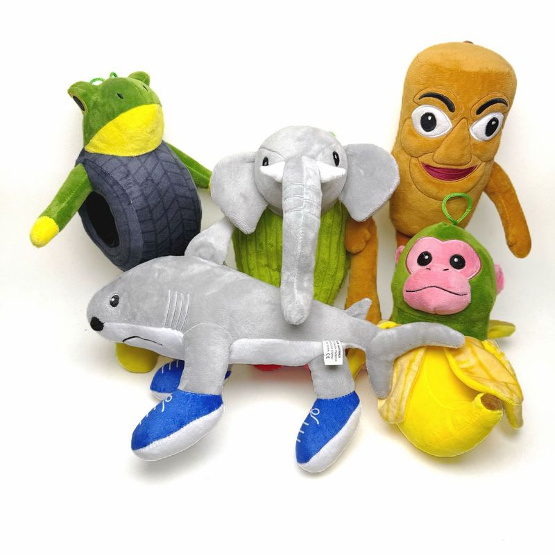 Cross-Border New Product Shanhaijing Tungtungsahur and Tralalo Shark Figure Peripheral Plush Doll in Stock