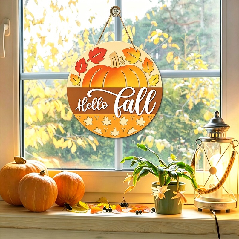 Cross-Border Autumn Wooden Pumpkin Sign Door Sign Decoration Wooden Crafts Autumn Hanging Ornaments Wall Decorations Cross-Border Autumn Wooden Pumpkin Sign Door Sign Decoration Wooden Crafts Autumn Hanging Ornaments Wall Decorations