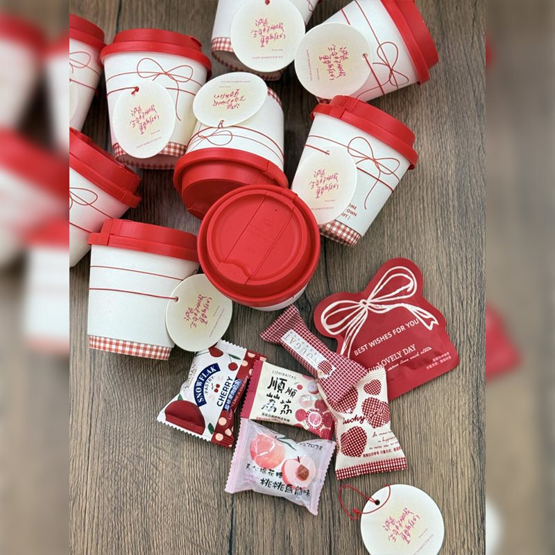 咖啡杯喜糖盒小众订婚喜糖diy包装材料结婚回礼送闺蜜喜糖伴手礼|undefined