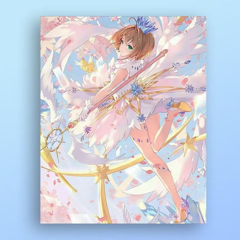 Cardcaptor Sakura Digital Oil Painting DIY Hand-Painted Cartoon Animation Oil Painting Classy Hand-Painted Acrylic Decorative Painting Cardcaptor Sakura Digital Oil Painting DIY Hand-Painted Cartoon Animation Oil Painting Classy Hand-Painted Acrylic Decorative Painting