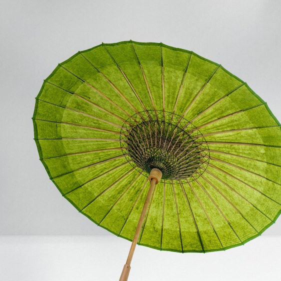 新款泸州分水古法绿色油纸伞非遗纯手工古风道具防雨晴雨两用桐油