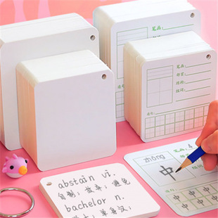 White Cardboard Thickeneded White Card Large Paper Message Learning Literacy Word Card DIY Graffiti Hand-Painted