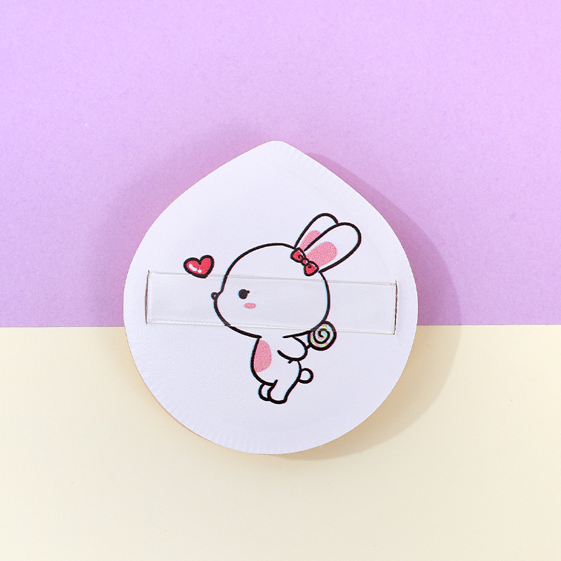 Animación personalizada 100 puntos de polvo de almohadilla de algodón super suave no comer polvo seco y húmedo de doble uso huevo maquillaje esponja maquillaje