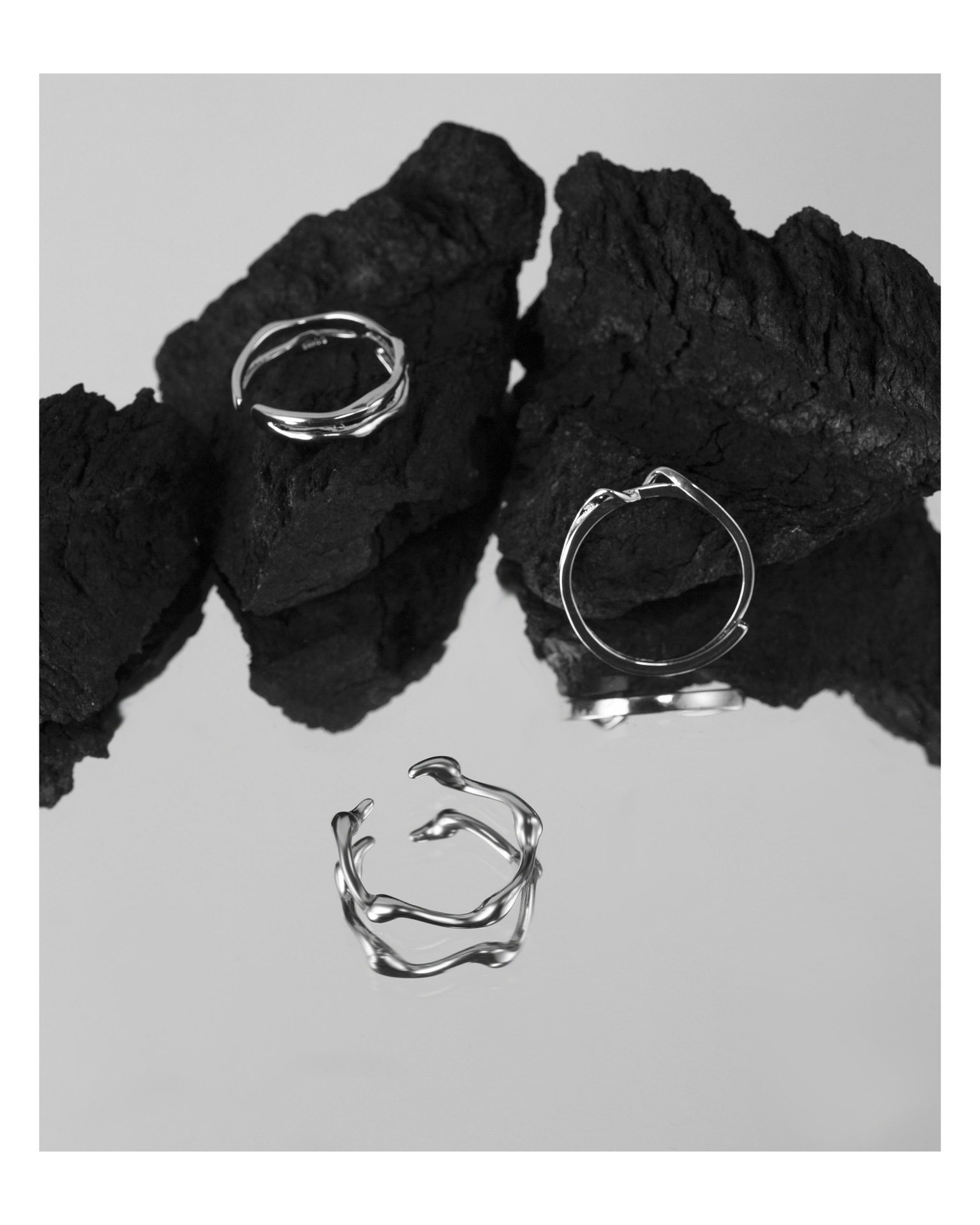 Fashion Geometric Copper Plating Rings 1 Piece