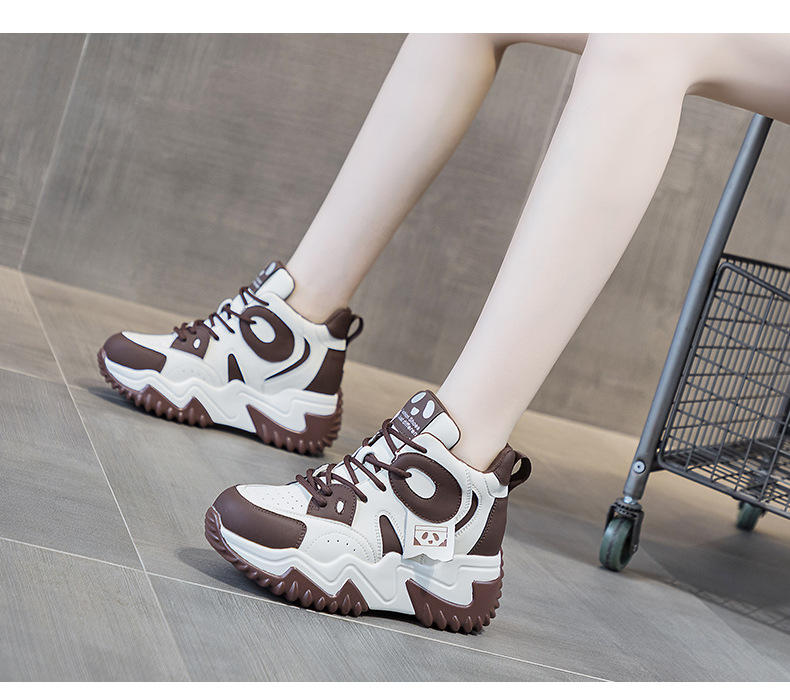 Giày sneaker nữ đế dày tăng chiều cao phong cách dad shoe mùa thu 2026 — M2503 Màu nâu, M2503 màu đen, M2503 màu xanh lam chi tiết 18