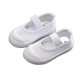 Campus White Shoes Spring and Autum Kidsren's Canvas Shoes Kindergarten Male and Female Students White Cloth Shoes Baby Soft Sole Comfortable