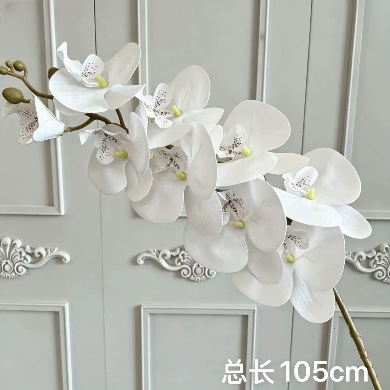 Flores artificiales blancas para decoración de escenarios, escaparates, arreglos de rosas, arte floral suave y composiciones florales.