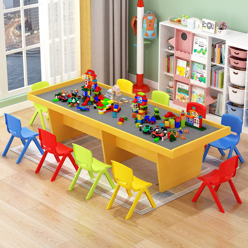 Large amusement park equipment game table children's sandbox table clay table handmade table toy table multifunctional block table