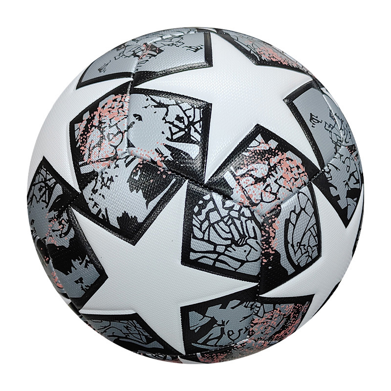 Balón de Fútbol Personalizado de la Copa de Europa, Tamaño 5 y 4, PVC Cosido a Máquina, Cuero PU, Venta Directa de Fábrica, Balón de Fútbol Infantil Transfronterizo