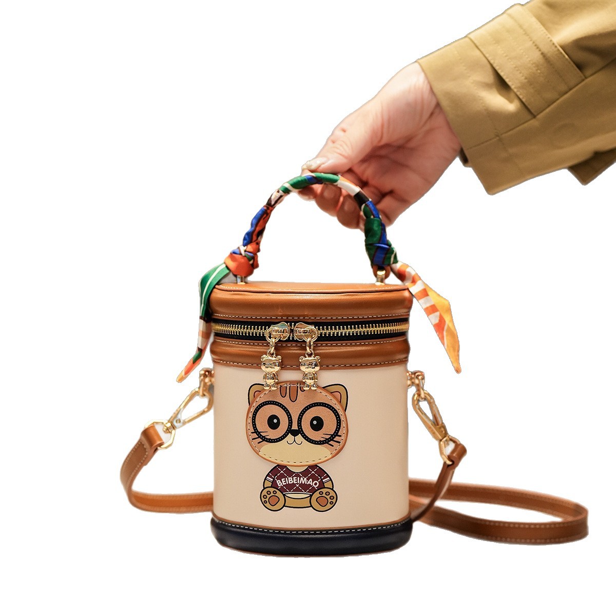 Cylindrical Women's Shoulder Bag For Daily Commuting And Style_voghion.com