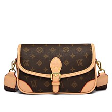 新款复古印花法棍包高级感设计单肩斜挎包通勤外出腋下邮差包