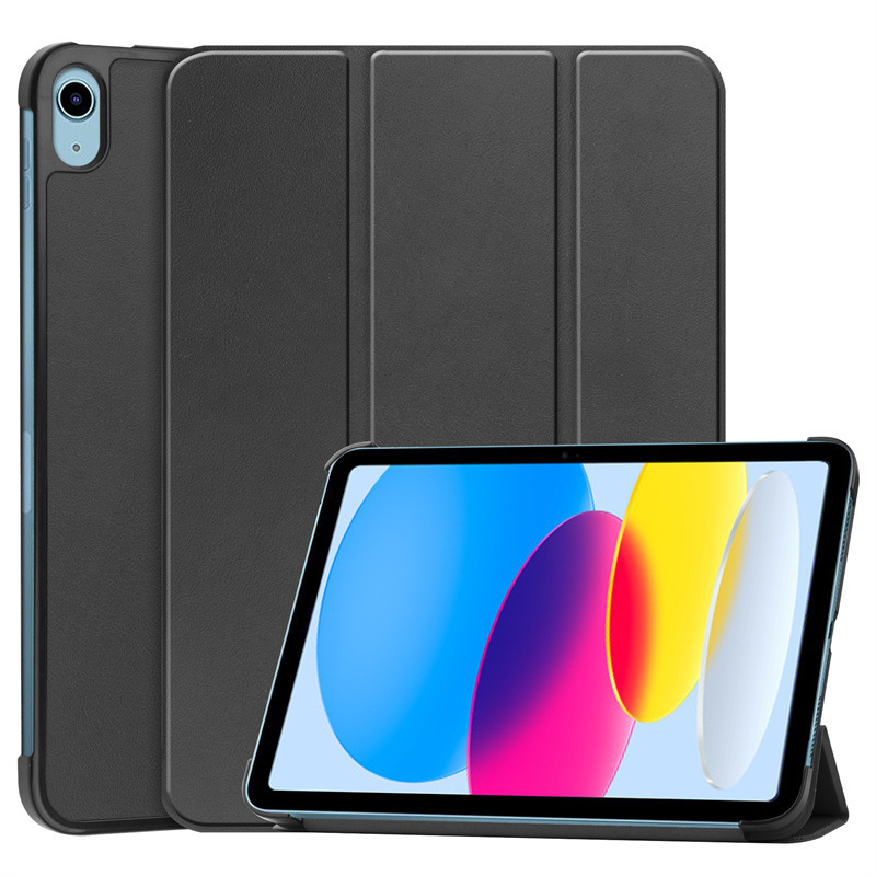 Applicable 2022iPad10 protective case 10th generation iPad10.9 tri-fold simple drop-resistant protective case 10.9-inch set