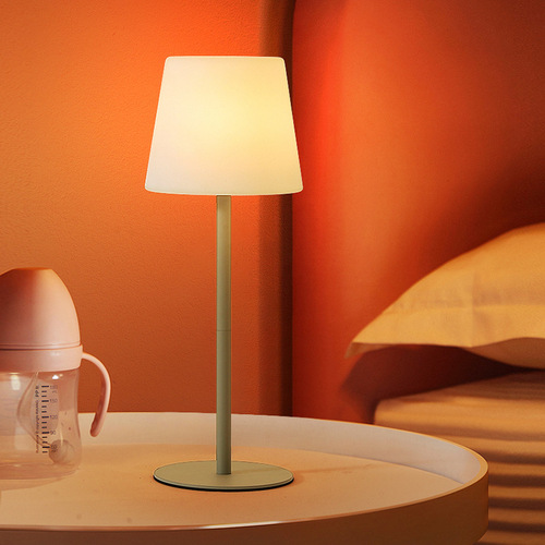 Cross-border hot product bedroom bedside table lamp PE rotational molding rechargeable atmosphere lamp creative bedside ornaments high-end small table lamp