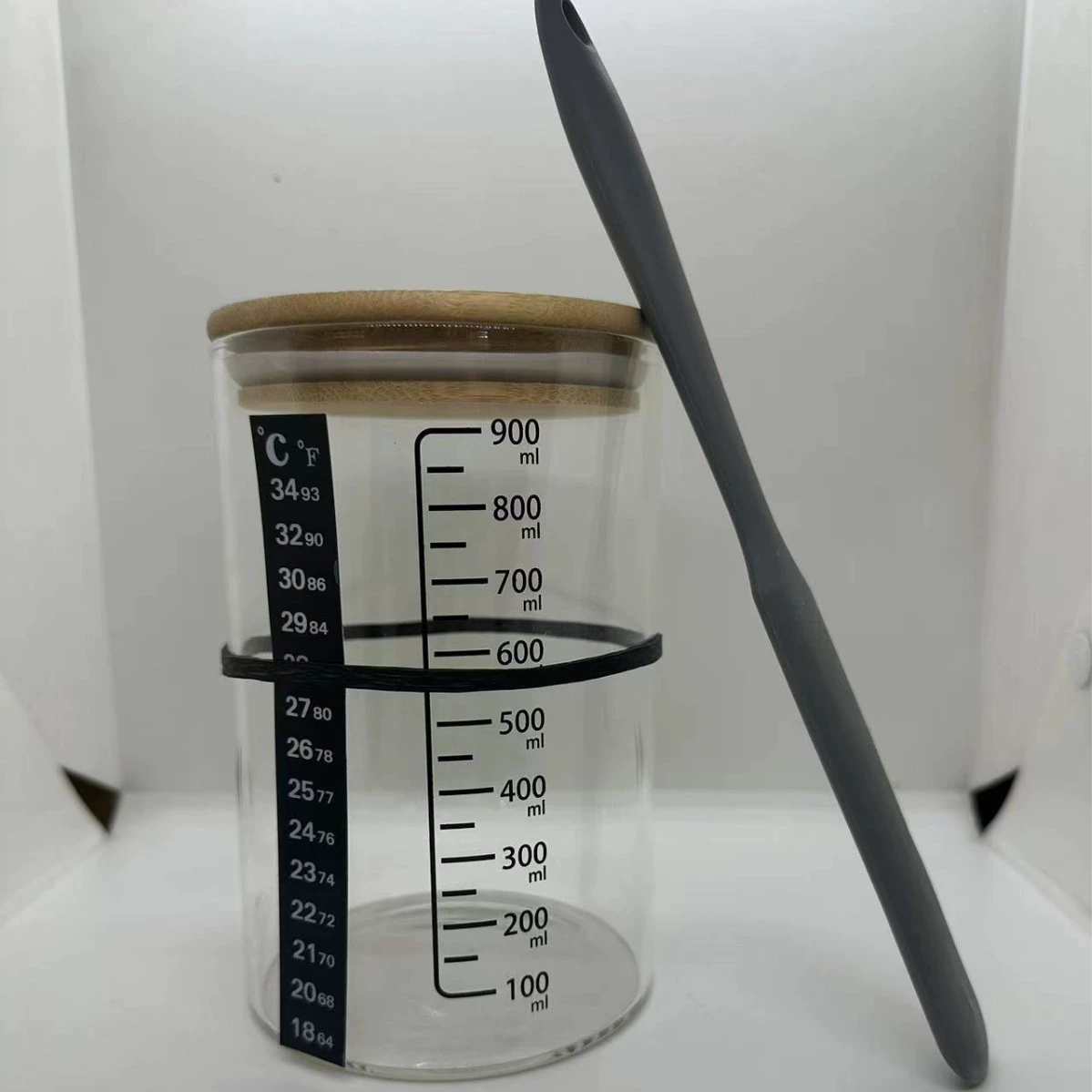 Преобразователь боросиликатный 32oz кислый хлеб прозрачная чашка Петри для дрожжей cross-border ферментированный тесто хлеб набор для выпечки герметичная банка