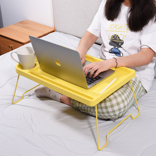 College Student Bed Dormitory Laptop Stand Home Foldable Small Table Study Lazy Bedroom Bay Window