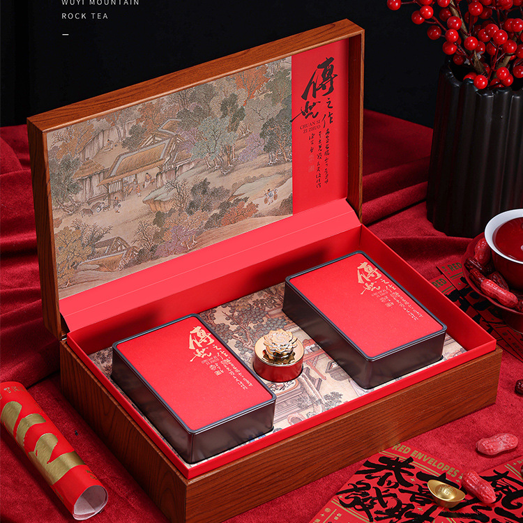 高档铁观音茶叶包装盒空礼盒红茶金骏眉大红袍小种岩茶肉桂礼品盒