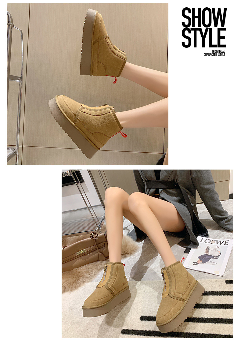 Designer Classic Ultra Mini Bottes Bottes de neige Plate-forme Femmes Hommes Fourrure en peau de mouton Tasman Tazz Châtaigne Sable Graine de moutarde Beige Driftwood Chaussure australienne_voghion.com