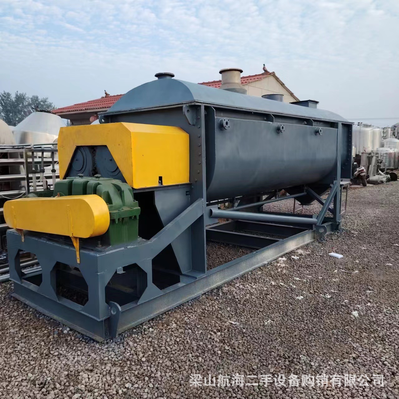 供应二手桨叶干燥机淤泥 污泥空心桨叶干燥机