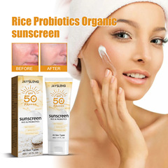 Jaysuing Probiotic Rice Organic Protective Cream for Face, Body, and Outdoors - UV Protection, Non-Greasy