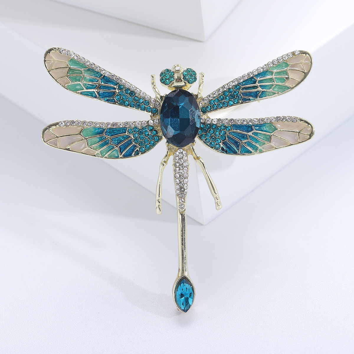 22g Weight Brooches Classification Banquet, Party Occasion Alloy Material Dragonfly Pattern Women's Gender Lady Style Lady Pin Dragonfly Alloy Women's Brooches 4