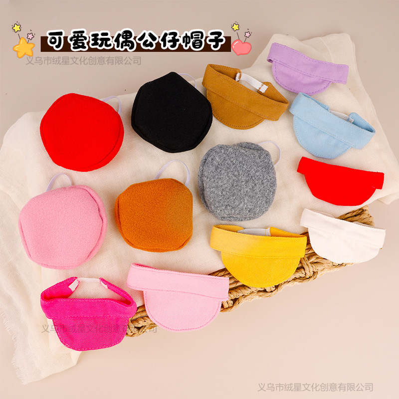 13cm Plush Beret Duckbill Cap 10cm Baby Woolen Hat Self-Deprecating Bear Plush Doll Mini Hat