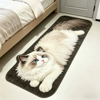 Avtomobil döşəmə paspasları – Foot Mat, Cross-Border - de3d-cat-5-40120cmimitation-cashmere-with-non-slip-base