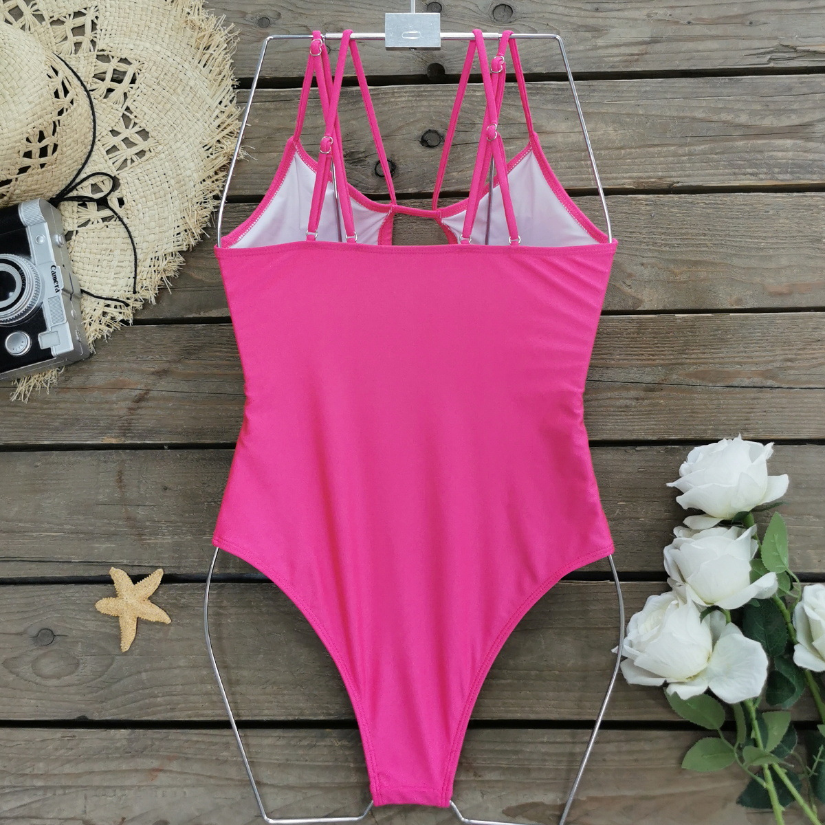 Women's Vacation Solid Color 2 Pieces One Piece Swimwear display picture 6
