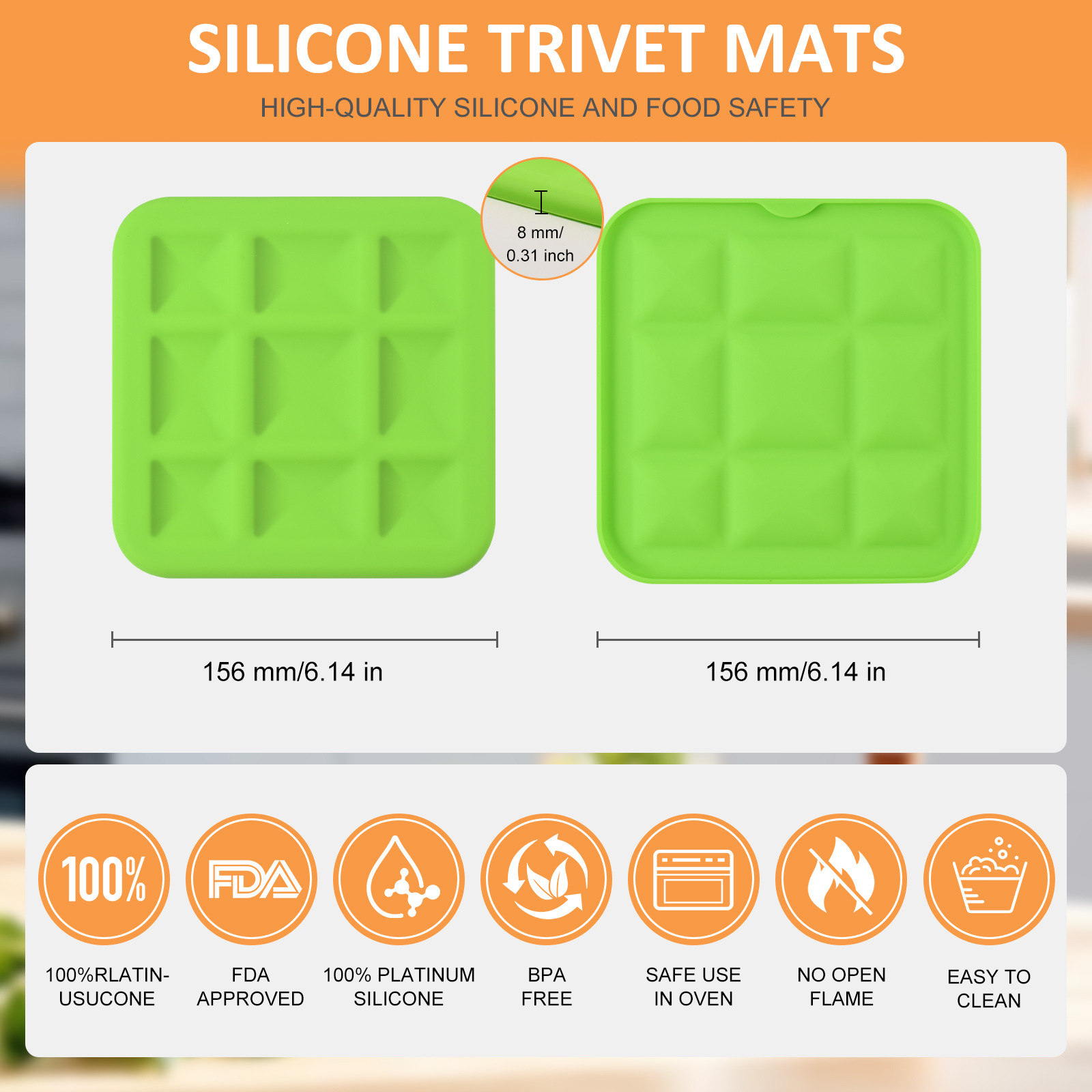 Taza de té de silicona almohadilla de platos almohadilla de aislamiento térmico almohadilla de mesa de comedor almohadilla de comedor casera alta sensación de lujo ligera mortero resistente al quemado almohadilla