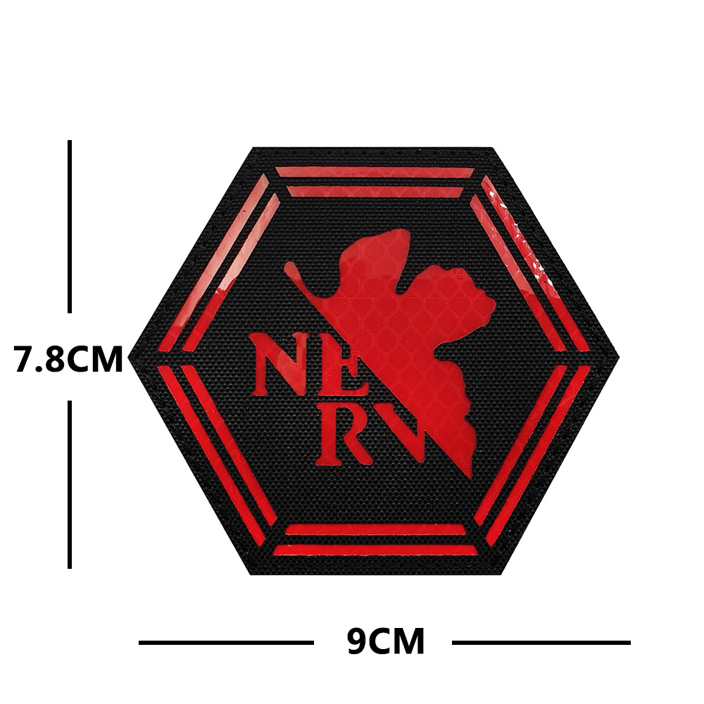 ARMBAND PLANET EVA NEW AGE EVANGELION 2 차 기계 NERV 반사 전술 벨크로 배지 경고