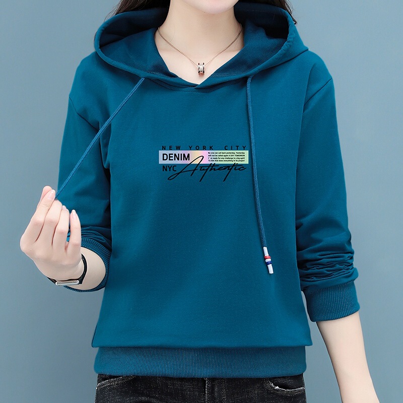 Women's Sweatshirt, Spring and Autumn Thin Style, Spring 2025 New Model, Hooded, Korean Style, Long-Sleeved, Autumn and Winter Fleece-Lined Sweatshirt Women's Sweatshirt, Spring and Autumn Thin Style, Spring 2025 New Model, Hooded, Korean Style, Long-Sleeved, Autumn and Winter Fleece-Lined Sweatshirt