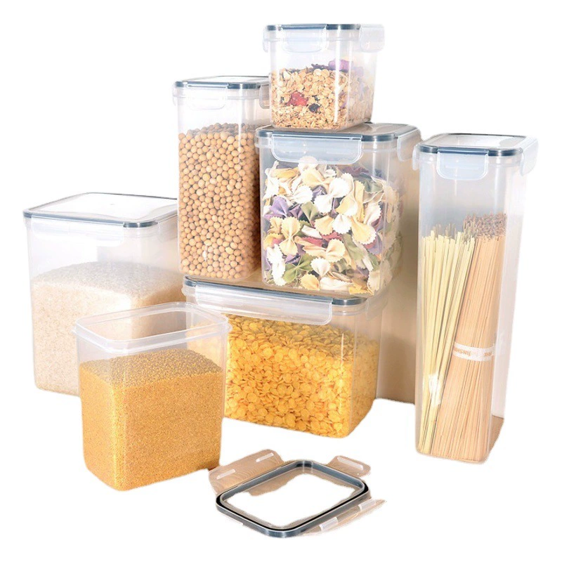 Коробка для хранения и отделки кухни пластиковая Загерметизированная коробка для хранения продуктов питания коробка для хранения свежести мульти-спецификаций ЗАГЕРМЕТИЗИРОВАННАЯ силиконом коробка для хранения свежести