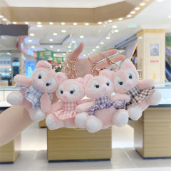 新款超火裙子狐狸毛絨玩偶公仔掛件可愛鑰匙扣書包包包小掛飾