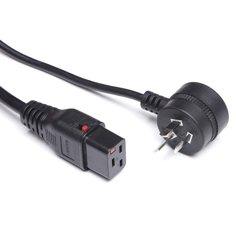 厂家供应澳规插头 澳标电源线 带C13 澳大利亚反背插头电源线