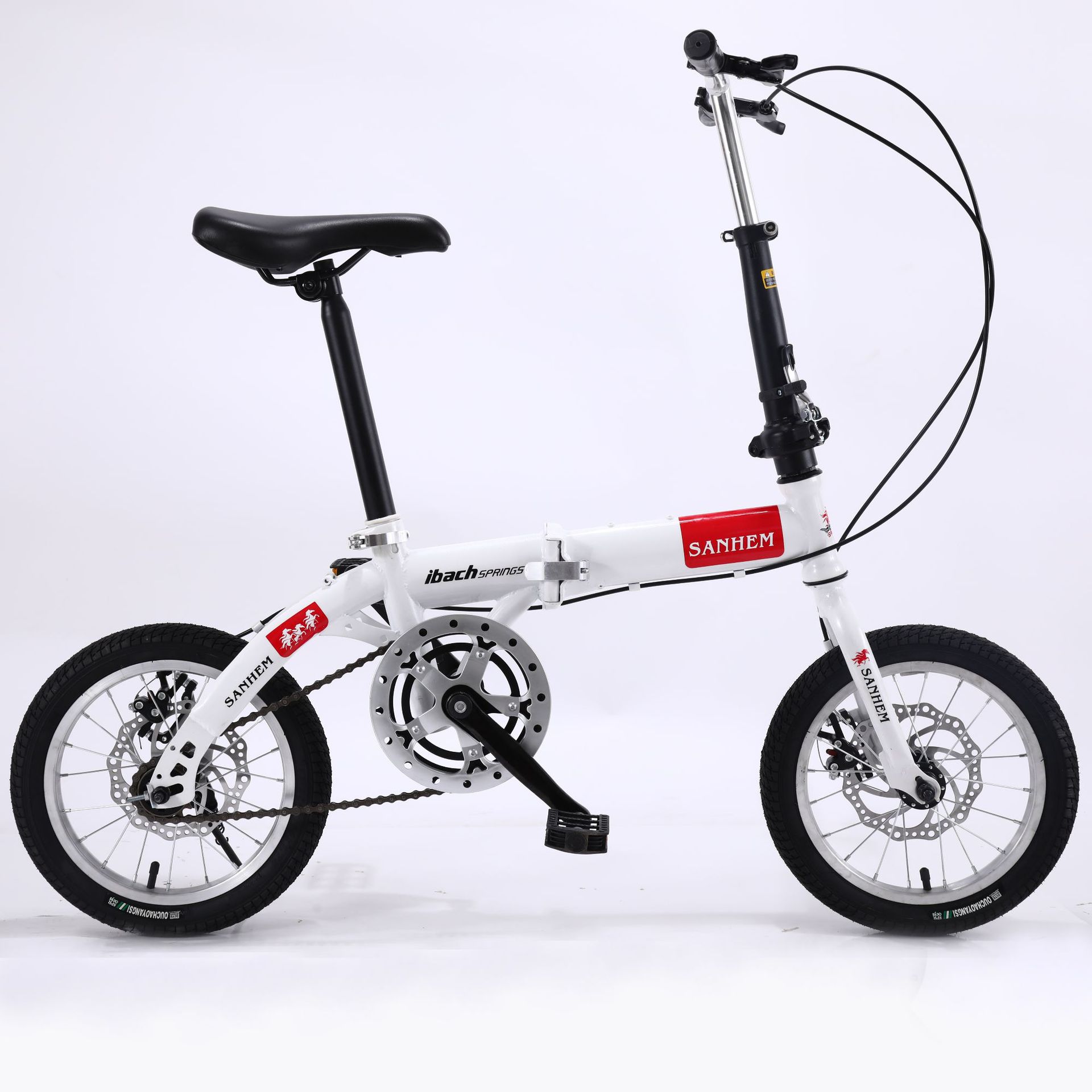 Односкоростной двойной дисковый тормоз Белый