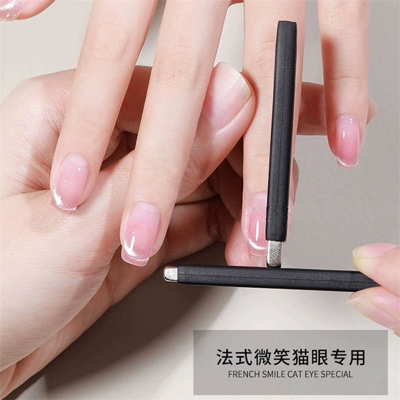 Manicura ojo de gato Esmalte de uñas pegamento grande imán fuerte funda protectora de silicona anti-rotura herramienta de imán multifuncional