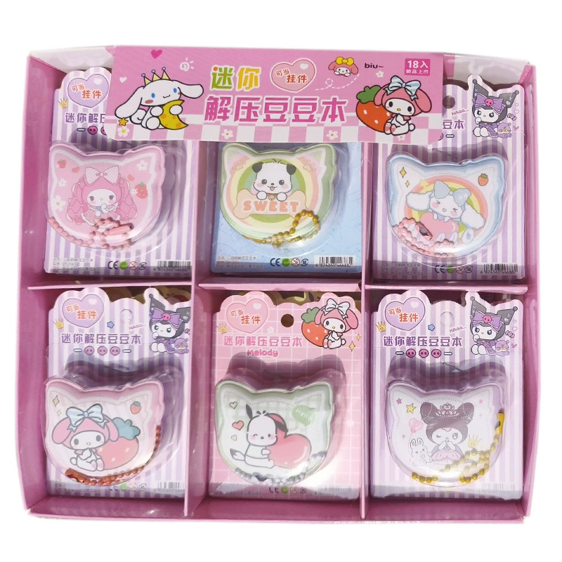 Mini sharing pocket notebook (Sanolou) — portable cartoon covers, assorted themed designs