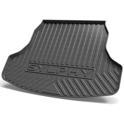 Suitable for Nissan Trunk Mat - 2019-sylphy-classic-model-grille-honeycomb-carbon-fiber-pattern-thickened-version-suitable-for-nissan-sylphy