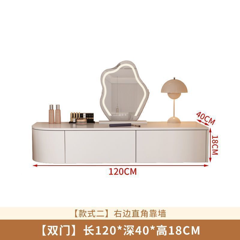 오른쪽 벽에 직각으로 이중서랍 [거울포함] 120
