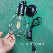 复古风工业风笼子壁灯吊灯车库鸟笼灯具批发零售