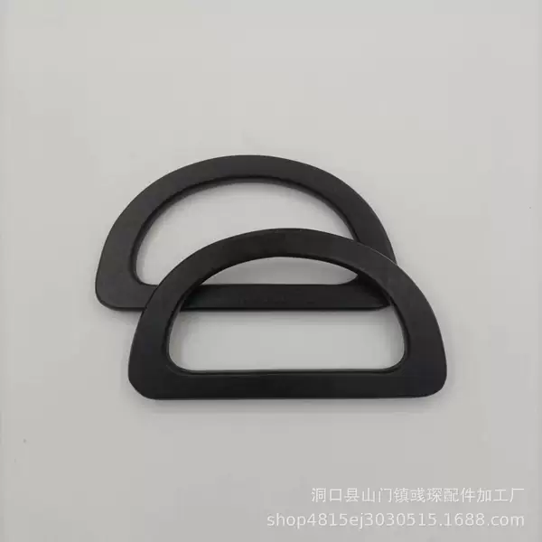 Factory wholesale bag handle accessories two-color D-shaped handle Long D-shaped wooden handle DIY handmade