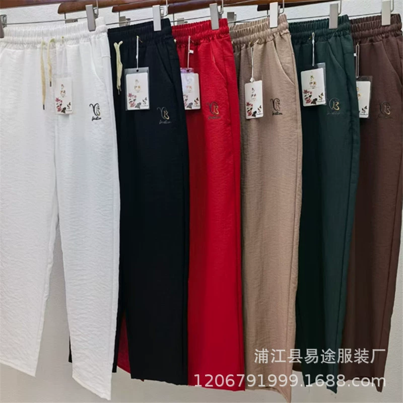 Летние новые тонкие бамбуковые конопляные женские брюки