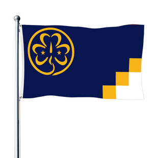 Ůͯ܊�f��-�߸�˹��� Girl Guides  Flag �S��ֱ�N  90*150cm