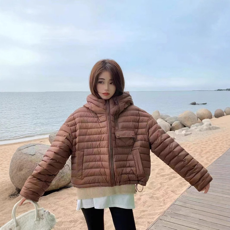 Winter New Korean Style Lightweight Short White Duck Down Loose Down Jacket for Small Women Winter New Korean Style Lightweight Short White Duck Down Loose Down Jacket for Small Women