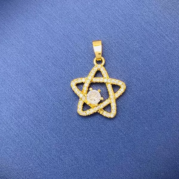 【025】 Micro -inlaid Pentagon*Golden Color