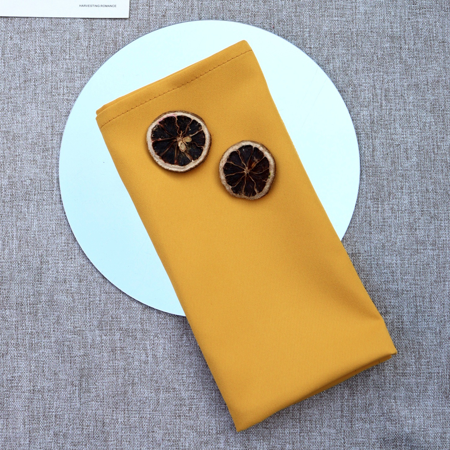 Servillas algodón poliéster servillas cuadradas hotel de boda transfronterizas decoración de mesa de comedor occidental almohadilla de Navidad servillas