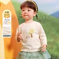 婴儿长袖纯棉T恤宝宝女童2024春秋装儿童男童上衣打底衫小童衣服