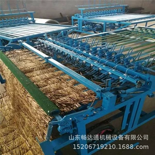 自动进料电动草席编织机稻草牧草芦苇蒲草草毡子机多种规格草帘机