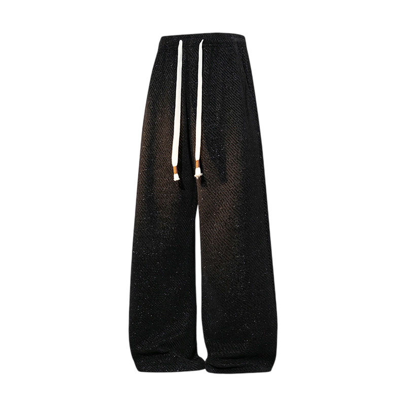Nuevo 25 caño pantalones casuales para hombres sensación de caída cómodos pantalones de protección para hombres holgados estilo de puerto 290g pantalones de moda